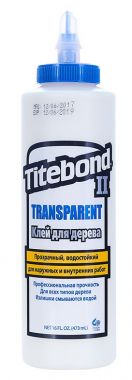 Клей TITEBOND II TRANSPARENT PREMIUM WOOD GLUE влагостойкий 473 мл 1124